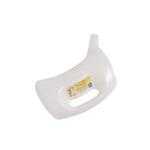Pichet gradué LUX blanc 1000 ml en plastique avec échelle et poignée pour lubrifiants.