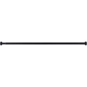 Wenko Barre de douche télescopique Luz, extensible, antirouille, 110-185 cm, Noir.
