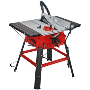 Scie circulaire sur table Einhell TC-TS 2025/2 U/S avec extension de table et aspiration.