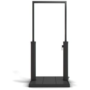 Doccia solare Steinbach The Gate 35 l nera, design minimalista per il giardino.