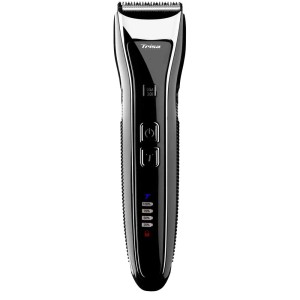 Tondeuse à cheveux Trisa Turbo Cut noire, un appareil de soin capillaire pour des coupes précises.