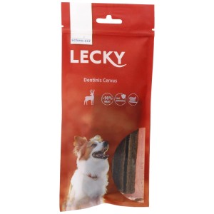 Eric Schweizer Lecky Dentinis Cervus snack masticativi per cani, carne di cervo, 5 pezzi.
