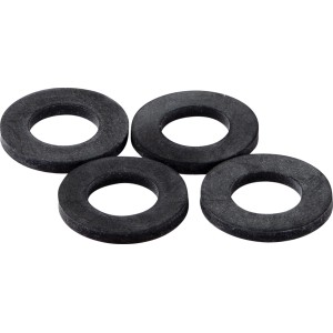 Lot de 4 joints toriques KÖRO EPDM 10x18x2 mm pour raccords de tuyaux, noir.