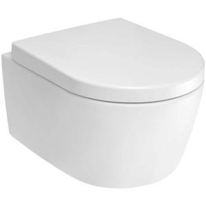 Set WC sospeso AquaSu Basic 568 bianco con sedile soft-close.