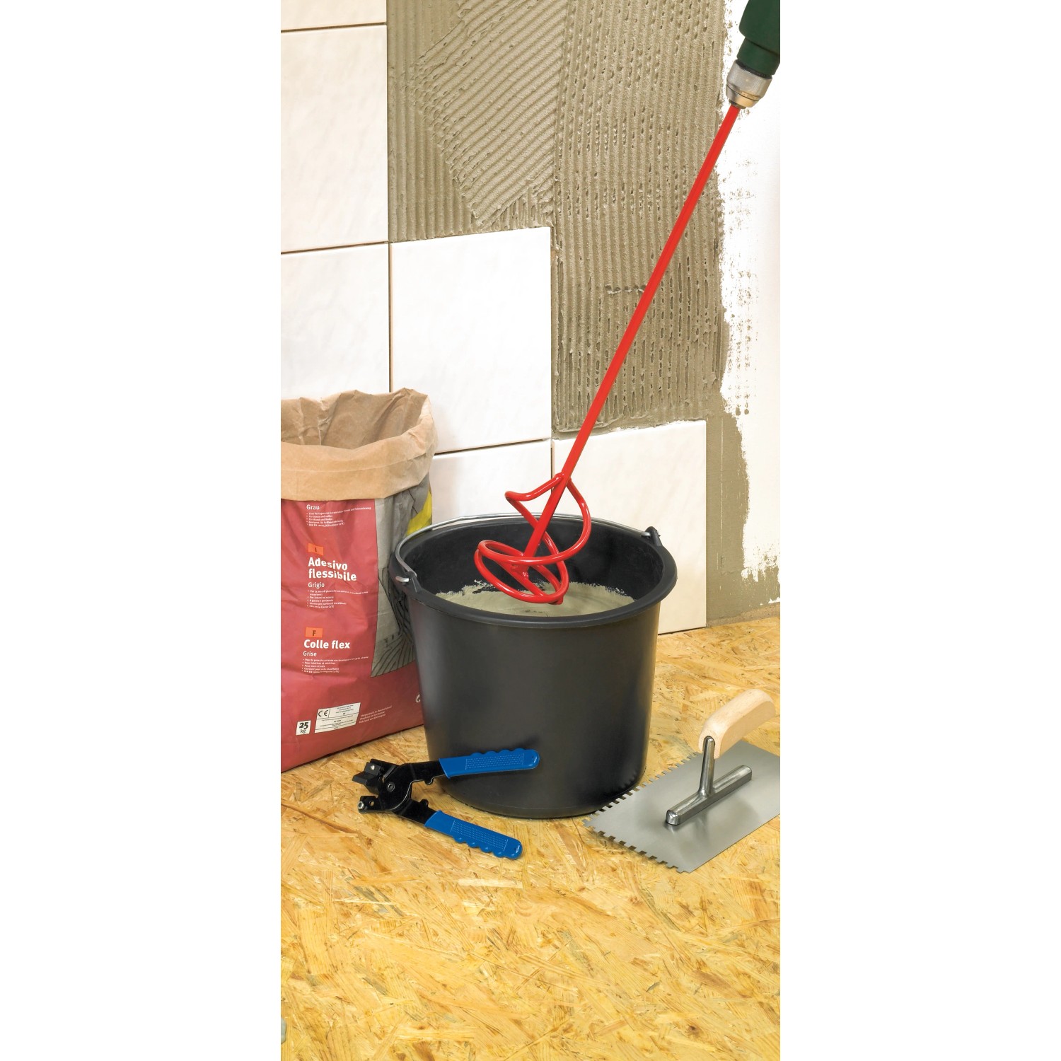 Silverline Frusta Miscelazione 140x600 Mm - Per Intonaco, Vernice, Malta - Foto 7