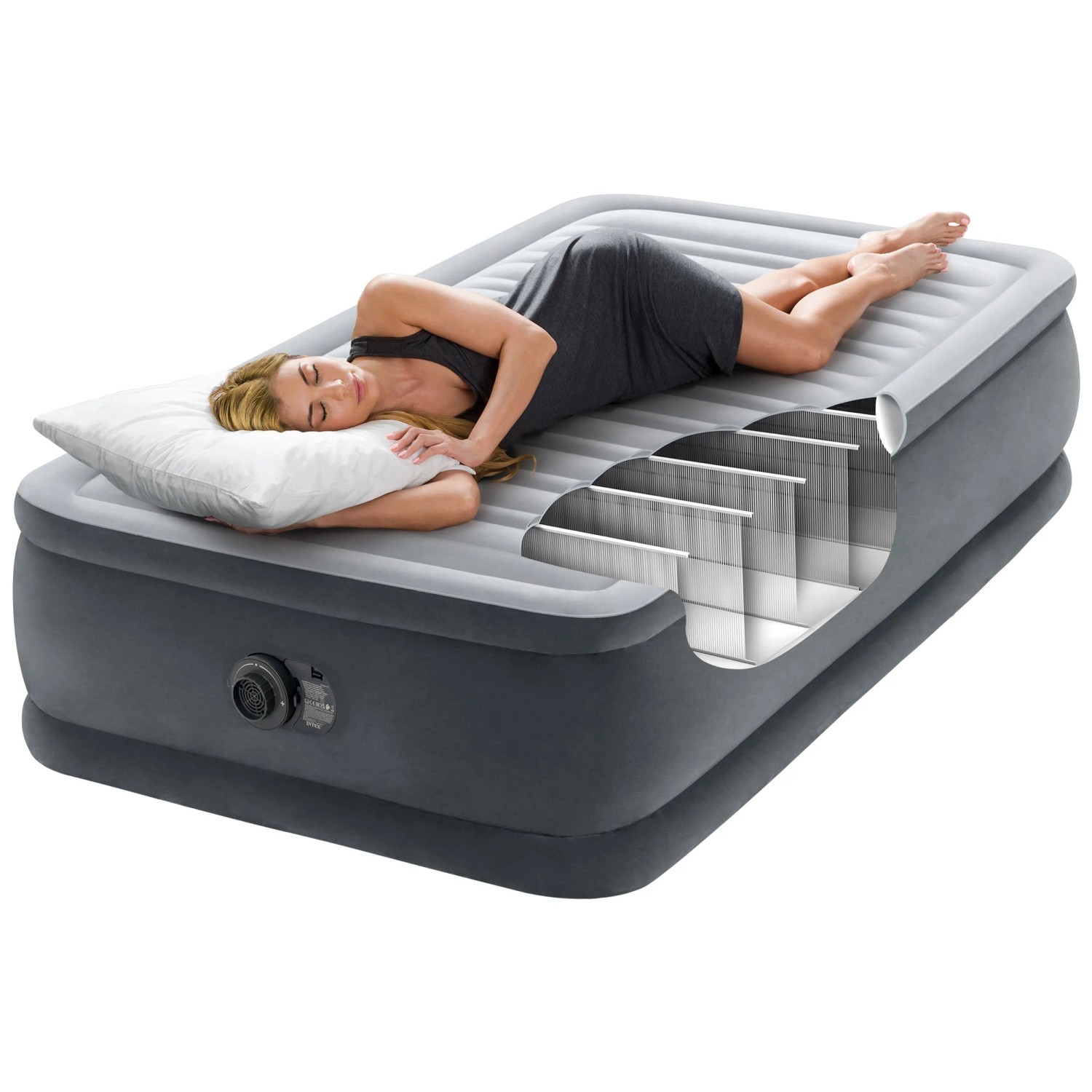 Intex Materassino gonfiabile Dura-Beam Deluxe Comfort-Plush