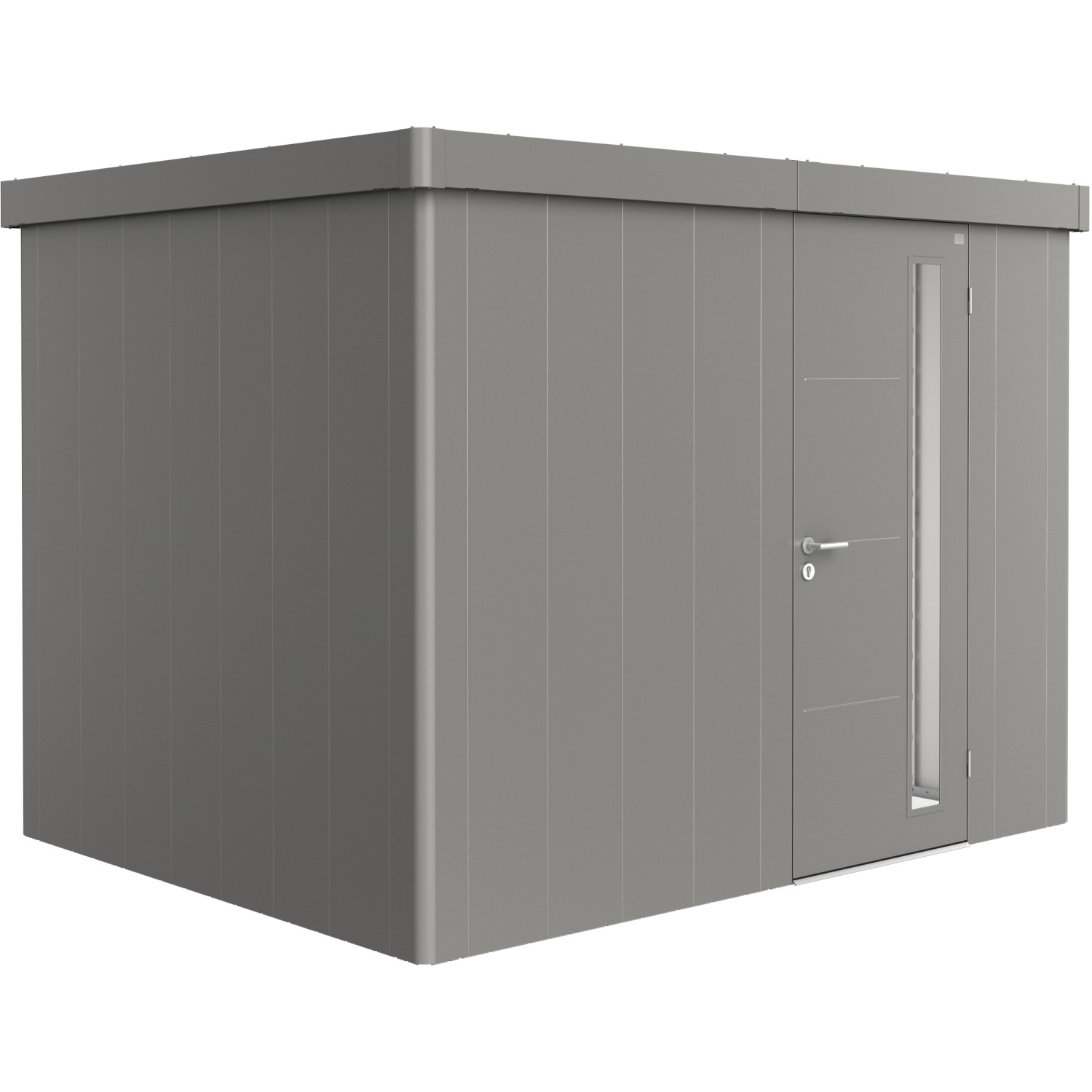 Biohort Gerätehaus Neo 2C Standardtüre Quarzgrau-Metallic kaufen bei OBI