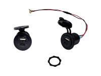 Einbau-Steckdose USB-C Schwarz (HxBxT) 5,3 x 4,4 x 3,6 cm