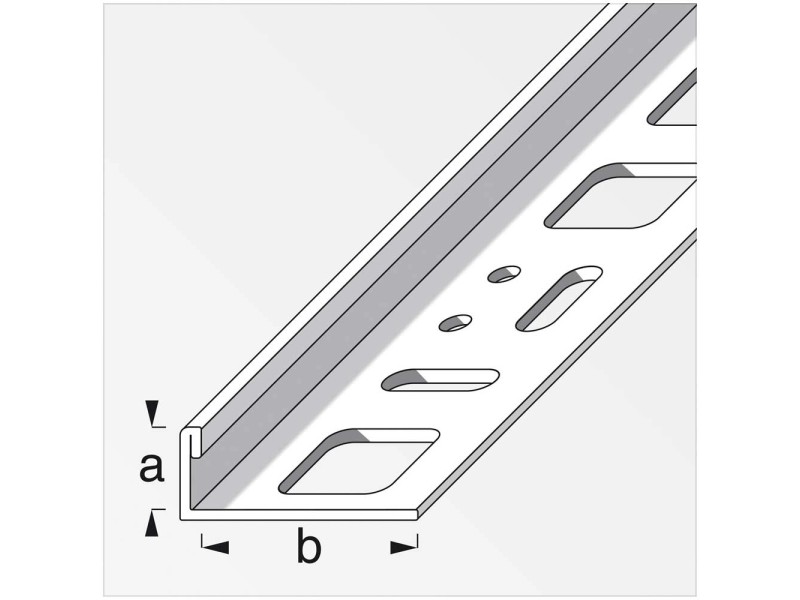 Profilo angolare acciaio inossidabile (HxLxP) 0,8 x 2,1 x 250 cm