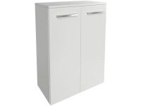 Doppel-Midischrank B.Style Weiss / Weiss (HxBxT) 82,6 x 60,2 x 32 cm