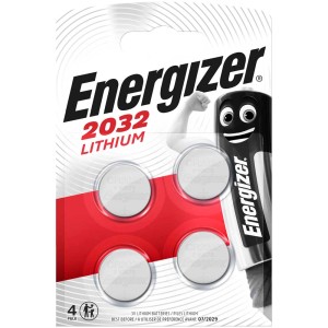 Energizer CR2032 batterie a bottone al litio, confezione da 4