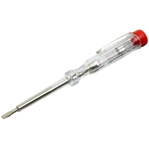 Testeur de tension 65 mm pour travaux jusqu'à 250 V, idéal pour tester les circuits électriques.