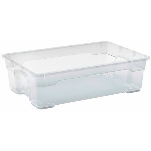 Box multiuso trasparente OBI Santos M, 25 l, per riporre e trasportare oggetti.