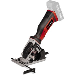 Einhell Power X-Change mini sega circolare a batteria TE-CS 18/89 Li Solo, rosso/nero, senza batteria.