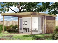 Carlsson Holz-Gartenhaus Flachdach Unbehandelt 420 cm x 598 cm