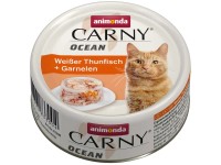 Carny Katzen-Nassfutter Ocean Thunfisch und Garnelen je 80 g / 12 Stk.