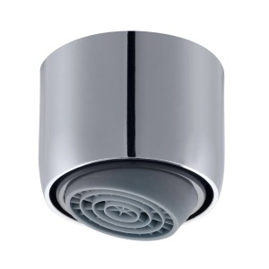 Aeratore Neoperl Cascade M22, cromato, per un allineamento ottimale del getto d'acqua.