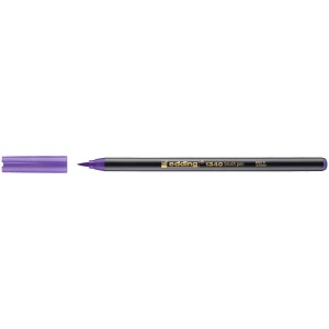 Edding 1340 Brushpen in Violett mit abgenommener Kappe, ideal zum Handlettering.