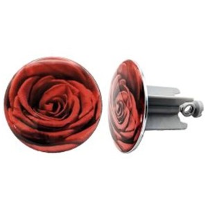 Bonde universelle Diaqua motif rose, laiton/plastique, Ø 63mm, pour accessoires d'évier.