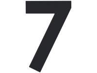 Alpertec Hausnummer Nr. 7 Schwarz