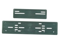 Nummernrahmen-Set Kunststoff Schwarz 30 x 8 cm / 50  x 11 cm