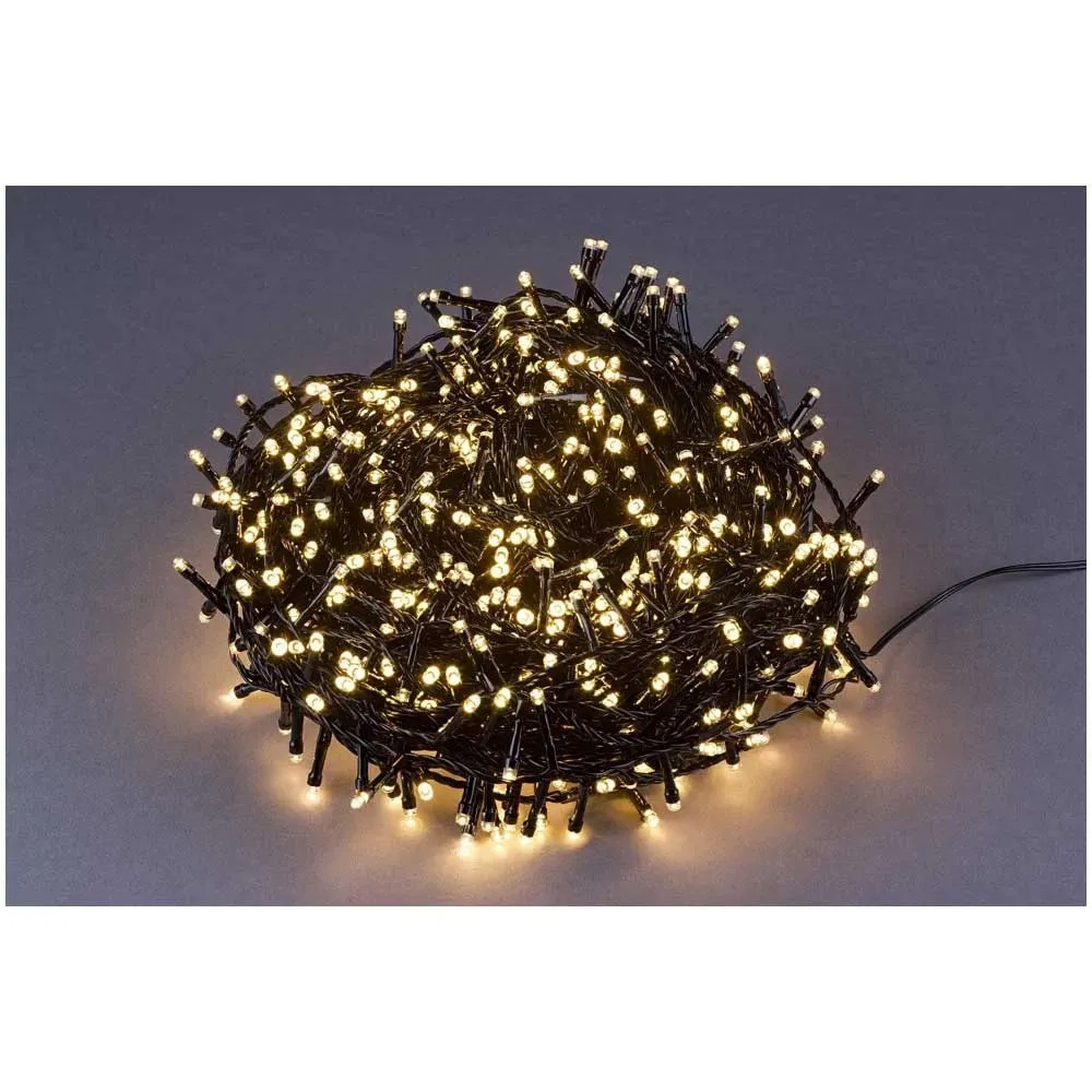 Guirlande Lumineuse Noël LED - Blanc Chaud - 24 Mètres - 2040 LEDs