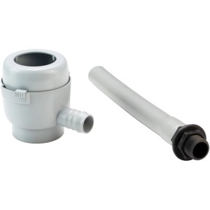 Garantia Riempitore Mini DN 50-60 grigio, con tubo e inserto filtro per serbatoi di recupero.