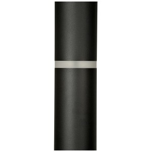 Dettaglio della lampada da terra a LED Mondilux Soria nera, alta 180 cm.