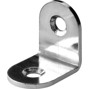 Staffa angolare Hettich, 20x20x15 mm, acciaio inox opaco, set da 10, raccordo di collegamento.