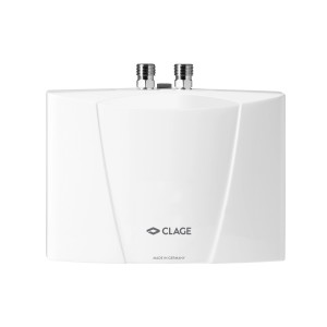 Chauffe-eau instantané Clage MBH 6, 5,7 kW, pour lavabos, blanc.
