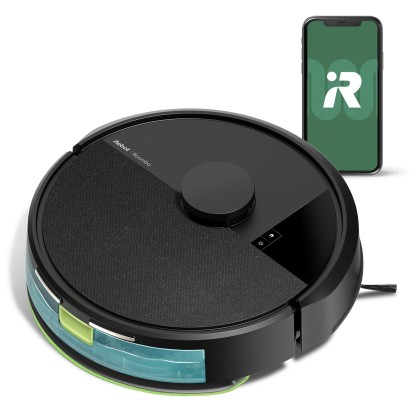 iRobot Saugroboter Roomba 105 Combo Schwarz (HxBxT) 336 x 335 x 104 mm