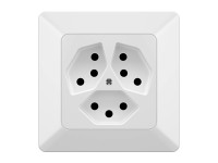 UP-Steckdose 3 x Typ13 Modino Priamos Weiss UP-Steckdose 3 x Typ13 Modino Priamos Weiss