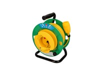 Gartenkabelrolle 1 x Typ13 Gelb-Grün 25 m