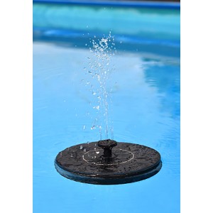 Set pompa solare per laghetto Heissner, isola solare galleggiante con giochi d'acqua.