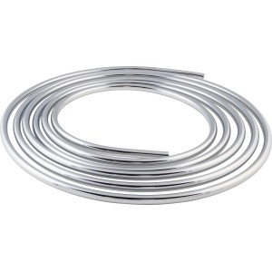 Anneau de tube en cuivre chromé, Ø 10 mm, pour installations sanitaires.