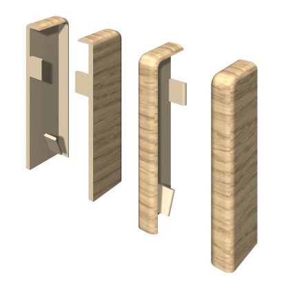 Egger Terminale cubico Rovere chiaro 6 cm / 2 pz.