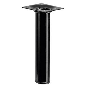 Gamba per tavolo Hettich nera, Ø 30 x 150 mm, per mobili.