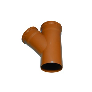 Dérivation simple Marley pour tuyau KG à 45 degrés DN 110/110 pour canalisations.