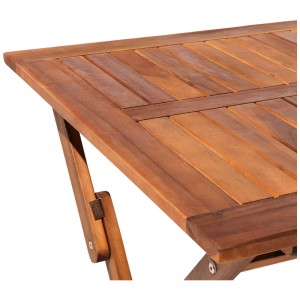 Tavolo da giardino Beliani Cento in legno di acacia, marrone, pieghevole. Ideale per balcone e giardino.