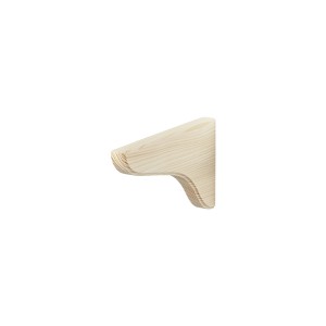 Holzkonsole Basic aus Fichte, Naturholz für Regalböden.