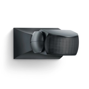 Rilevatore di movimento Steinel IS 1 nero per montaggio a parete o soffitto.