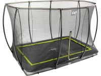 Exit Trampoline enterré Silhouette avec filet de sécurité Noir 244 x 366 cm
