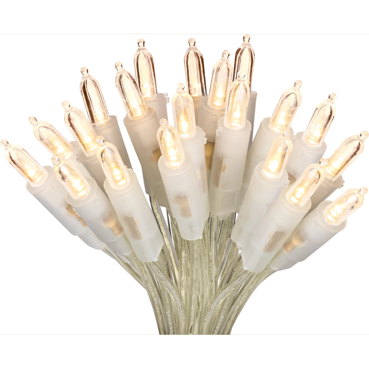 OBI LEDLichterkette batteriebetrieben mit Kabel Transparent Warmweis 50 LEDs kaufen bei OBI