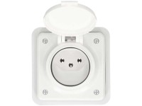 Electro-Mica Unterputz-Steckdose Typ13 mit IP55 Weiss Gr. 1 x 1