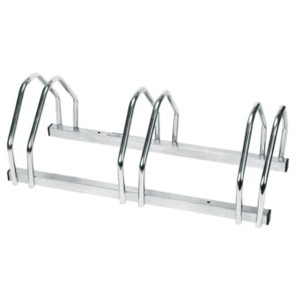 Portabiciclette zincato per 3 biciclette, adatto per pneumatici da 35-55 mm.
