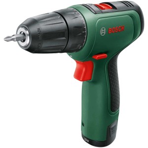 Avvitatore a batteria Bosch EasyDrill 1200 con batteria, verde/nero, per avvitare e forare.