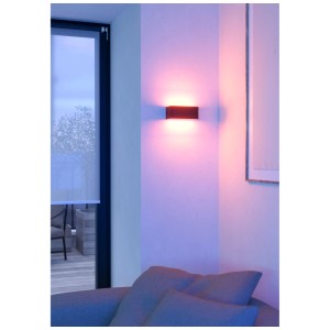 Applique d'extérieur LED dimmable Eglo Sania-Z, RGB, noire, 1180 lm, 10 W, 213 mm. Lampe murale avec changement de couleur.