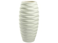 Keramik-Vase Lips Weiss Ø 15 cm / Höhe 30 cm