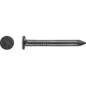 Clous tapissier LUX, acier bleui, 2,5 x 25 mm, 70 pièces, pour meubles et décoration.
