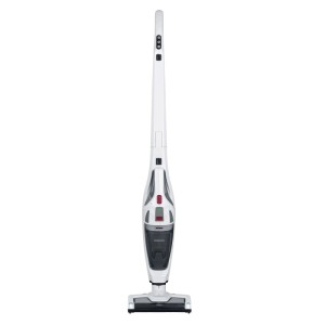 Aspirateur balai et à main Severin HV 7173 blanc 2-en-1 sans fil avec poignée pliable.
